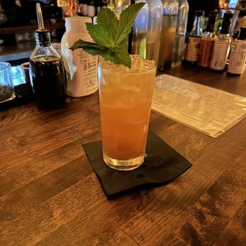 Water St. Tavern - a drink on the bar - Cocktail Bars Near Me - Brooklyn, New York