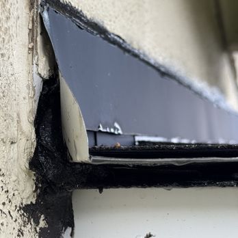 Straight Line Roofing & Construction - Unpaintable repair patch, stucco was not used to match surrounding materials. - Roofing Near Me - Shingle Springs, California Straight Line Roofing & Construction - Unpaintable repair patch, stucco was not used to match surrounding materials. - Roofing Near Me - Shingle Springs, California