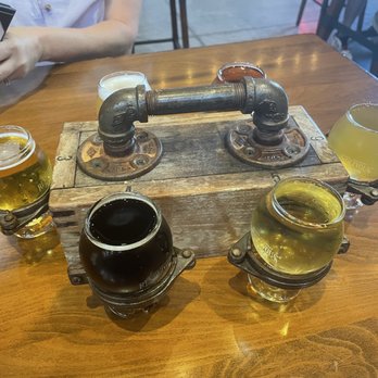 Rendezvous Junction Brewing - Flight of drinks - Breweries Near Me - Rogers, Arkansas