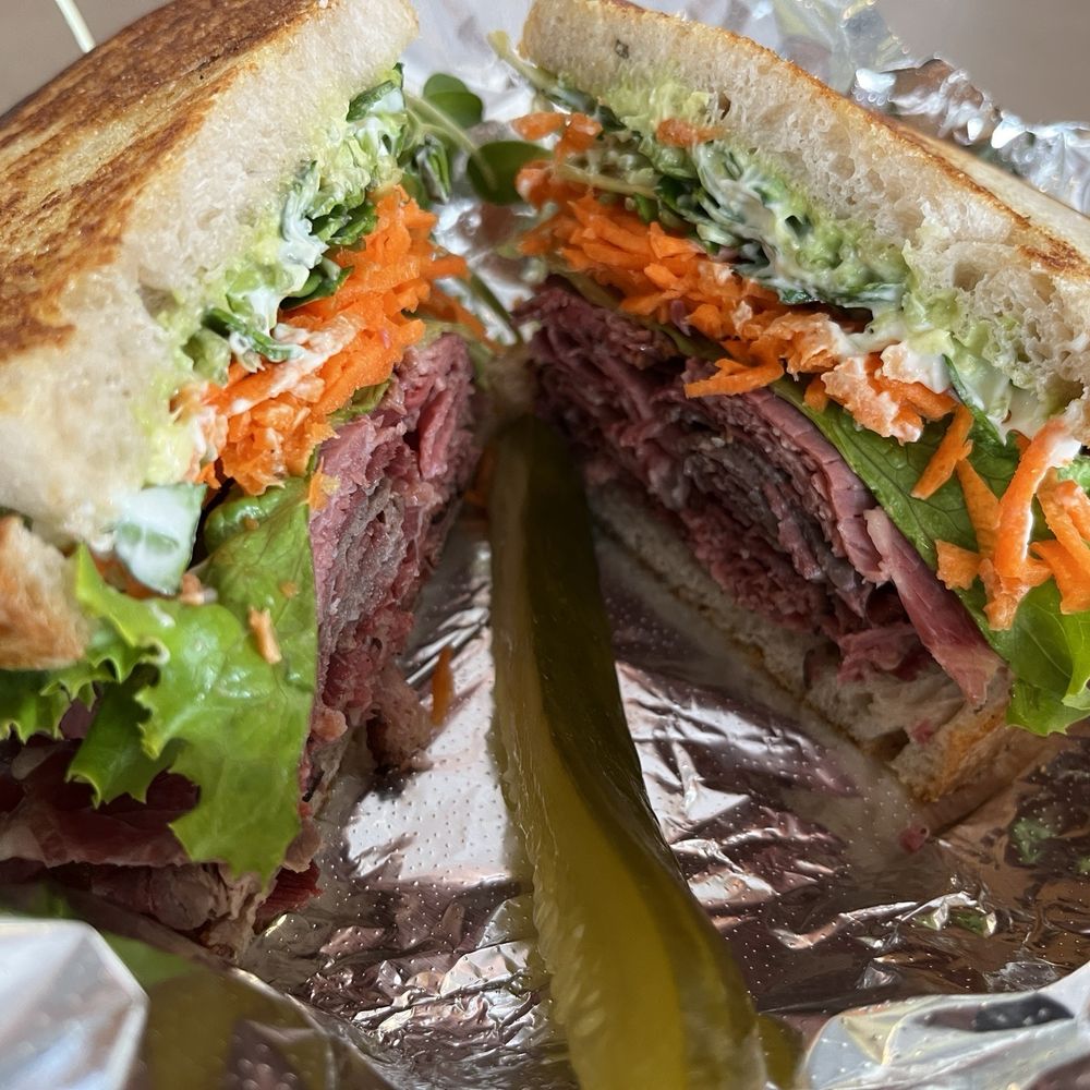 NeWorlDeli - Custom build your own sandwich. Pastrami and corned beef because they are both so good I can't decide. Toasted to perfection. - Delis Near Me - Austin, Texas NeWorlDeli - Custom build your own sandwich. Pastrami and corned beef because they are both so good I can't decide. Toasted to perfection. - Delis Near Me - Austin, Texas