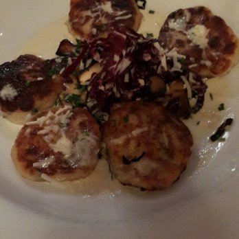 Black Cat Bistro - "Gnocchi"? No, more like potato pancakes - New American Near Me - Cambria, California
