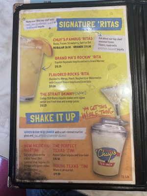 Menu photo 7 Chuy's Nashville, TN Menu photo 7 Chuy's Nashville, TN