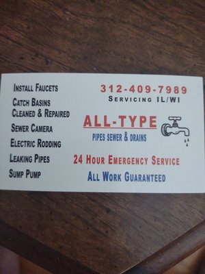 All Type Pipes Sewer And Drain Logo