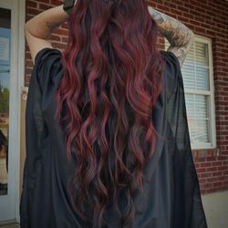 Red balayage by Tori