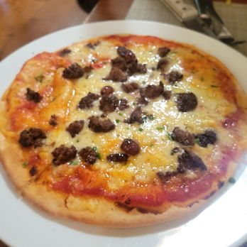 Caprice Cafe - Meatball pizza - New American Near Me - Redlands, California