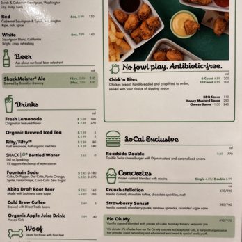 Shake Shack - Menu - Burgers Near Me - Long Beach, California Shake Shack - Menu - Burgers Near Me - Long Beach, California