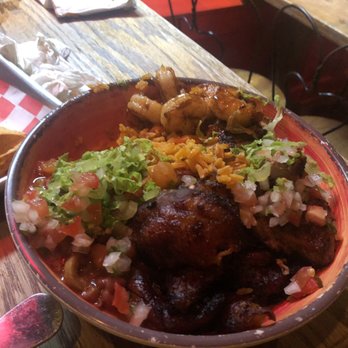 Johnny Tequila's - Chicken (added shrimp extra cost ) bowl - Mexican Near Me - Roselle, New Jersey Johnny Tequila's - Chicken (added shrimp extra cost ) bowl - Mexican Near Me - Roselle, New Jersey