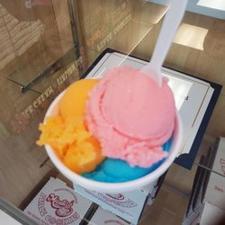 Micalizzi Milford - Blue raspberry, watermelon and orange Italian ice.