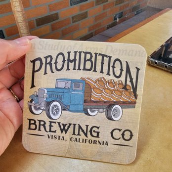 Prohibition Brewing - Coaster- prohibition brewing co. - American Near Me - Vista, California