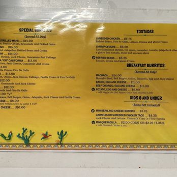 Cecilia's Taqueria - Menu (October 2023) - Mexican Near Me - San Diego, California Cecilia's Taqueria - Menu (October 2023) - Mexican Near Me - San Diego, California