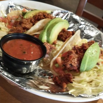 Black Walnut Café - 3 huge vegan tacos for $5 (happy hour) - New American Near Me - Houston, Texas Black Walnut Café - 3 huge vegan tacos for $5 (happy hour) - New American Near Me - Houston, Texas