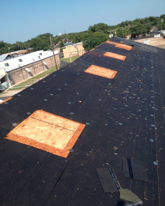 Slide of Roof 1 Construction