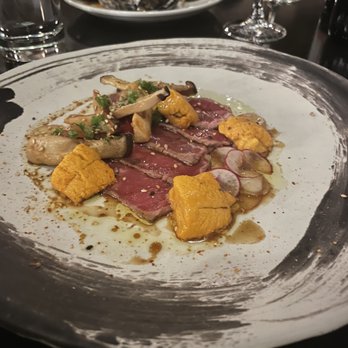 Pa’La Downtown - Steak tataki with uni and mushrooms - Mediterranean Near Me - Phoenix, Arizona Pa’La Downtown - Steak tataki with uni and mushrooms - Mediterranean Near Me - Phoenix, Arizona