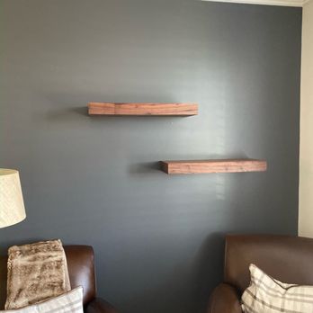 Mr Sam Handyman - Floating shelves hung for a client. - Handyman Near Me Mr Sam Handyman - Floating shelves hung for a client. - Handyman Near Me