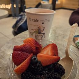 Fruits and coffee