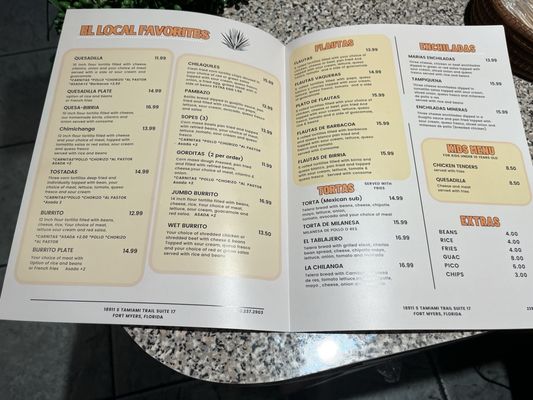 Menu photo 3 El Local Fort Myers, FL Menu photo 3 El Local Fort Myers, FL