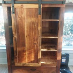 Asbury Woodcraft - Cabinet with barn door