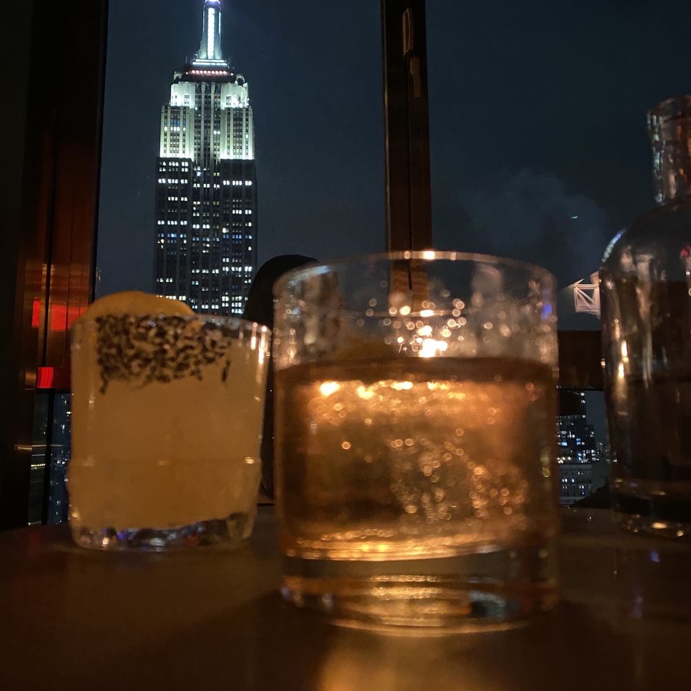 Bar Cima - Left: The Golden Hour Right: Elote Old Fashioned - Lounges Near Me - New York, New York Bar Cima - Left: The Golden Hour Right: Elote Old Fashioned - Lounges Near Me - New York, New York