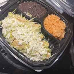 Chicken flautas with rice & beans