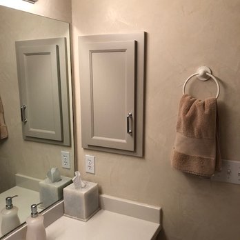 Redefined Finishes - Freshly painted bathroom cabinets. - Painters Near Me