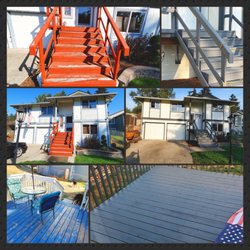 Alex Painting - Went from a old red paint to a new charcoal colored stain