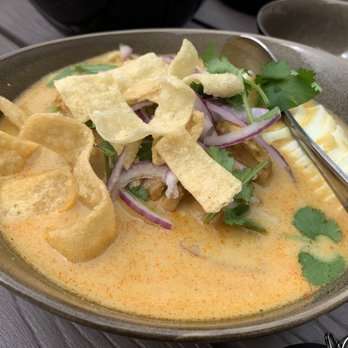 Burma 2 - Ohn-No Khao Swè (Coconut Noodle Soup). - Burmese Near Me - Walnut Creek, California