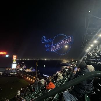 Oracle Park - Blue Moon drone show - Stadiums & Arenas Near Me - San Francisco, California