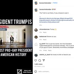 Kavasutra Kava Bar - Blatant lies, trying to trick LGBT people into voting for someone who hates us.