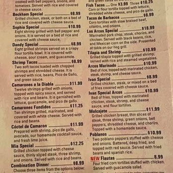 Los Arcos Mexican Grill - Menu - Mexican Near Me - Monticello, Arkansas Los Arcos Mexican Grill - Menu - Mexican Near Me - Monticello, Arkansas