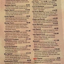 Los Arcos Mexican Grill - Menu