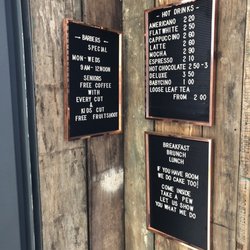Barberista - Surely unique - free coffee with you haircut! How about lunch?