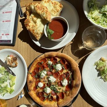 Happy Camper - Mozzarella Bread Stix & hot honey pizza - Pizza Near Me - Chicago, Illinois Happy Camper - Mozzarella Bread Stix & hot honey pizza - Pizza Near Me - Chicago, Illinois
