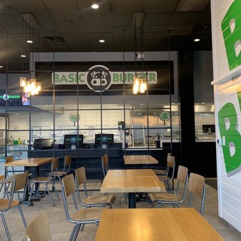 Basic Burger - tables and chairs in a restaurant - Burgers Near Me - Vienna, Virginia