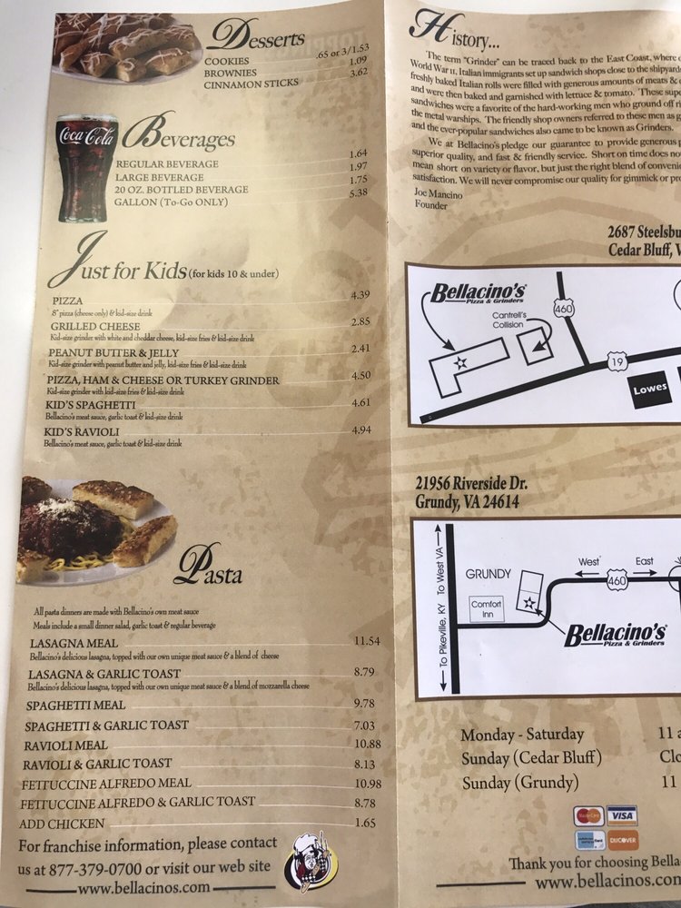 Bellacino's Pizza & Grinders Logo