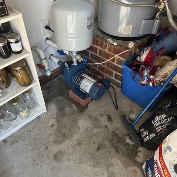 M & D Well and Pump - A photo of the pump, tank and some of my wife's pickles! :-) - Irrigation Near Me - Norfolk, Virginia M & D Well and Pump - A photo of the pump, tank and some of my wife's pickles! :-) - Irrigation Near Me - Norfolk, Virginia