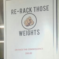 Anytime Fitness - This gym has gone downhill. Threatening paying customers with a $50 fine for not re-racking weights...