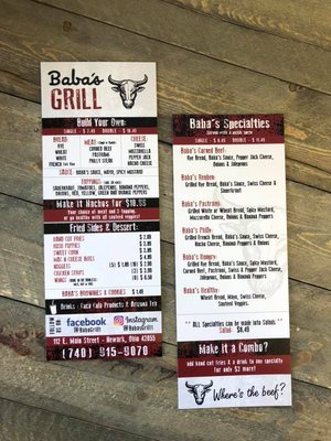 Menu photo 3 Baba's Grill Newark, OH