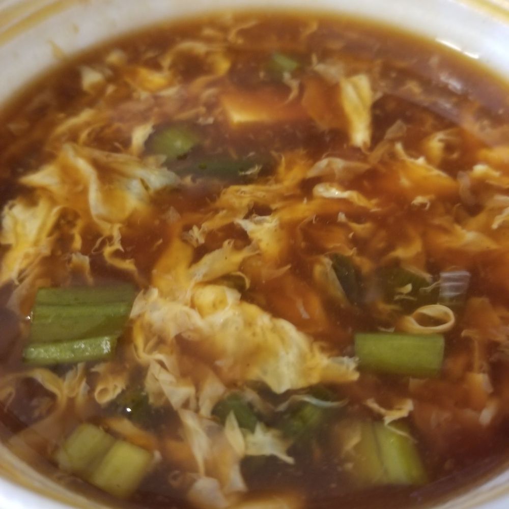 Lucky Bamboo Kitchen - Hot & Sour soup, better than all the other Chinese places we've tried (we added more rice vinegar and chilies to kick it up.) - Chinese Near Me - Lawndale, California