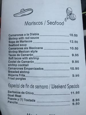 Menu photo 1 Morelos Rio Grande, NJ