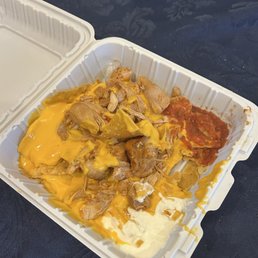 Shredded Chicken & Salsa Nachos Shredded Chicken & Salsa Nachos