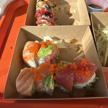 Takuma Hibachi - Bottom on is their Rainbow and top is the Oregon. - Sushi Bars Near Me - Hillsboro, Oregon