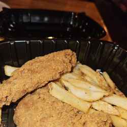 Applebee's Grill + Bar - Dried up chicken fingers that hardly had any chicken in them.