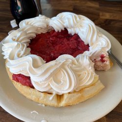 Waffles Cafe - Strawberry Shortcake Waffle