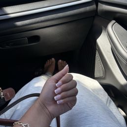 Gel X and pedicure Gel X and pedicure