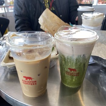 Equator Round House - Iced Habibi Latte and Strawberry Matcha Cream - Coffee & Tea Near Me - San Francisco, California