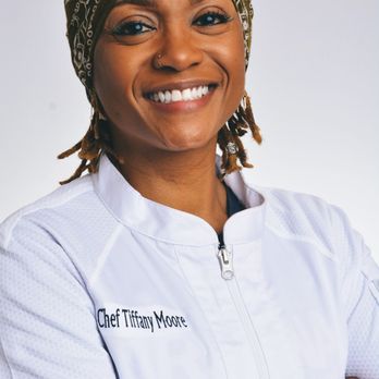 Chef Tiffany Moore - smiling woman with arms crossed - Food Delivery Services Near Me - Atlanta, Georgia