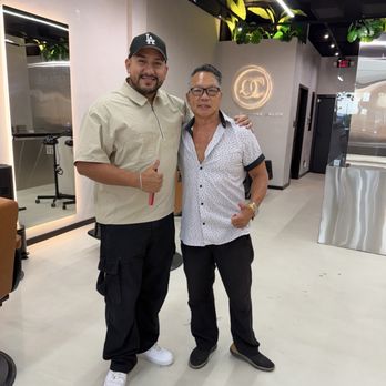 Off Code Men’s Grooming Salon - My husband Gordon with Bryan - Barbers Near Me - Culver City, California Off Code Men’s Grooming Salon - My husband Gordon with Bryan - Barbers Near Me - Culver City, California