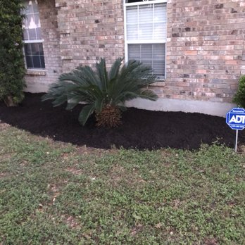 Del Rio Lawn Care - Helped out Mr Lydy today. We rearranged his flower bed laid down new mulch. - Lawn Services Near Me Del Rio Lawn Care - Helped out Mr Lydy today. We rearranged his flower bed laid down new mulch. - Lawn Services Near Me