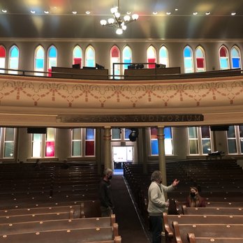 Ryman Auditorium - Ryman during the day!  Stained glass is ethereal. - Music Venues Near Me - Nashville, Tennessee