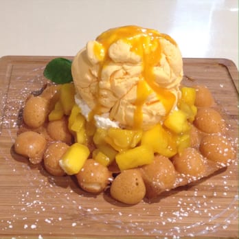 The Bubble Tea Shop - Mango waffle - amazing! - Desserts Near Me - Richmond, British Columbia The Bubble Tea Shop - Mango waffle - amazing! - Desserts Near Me - Richmond, British Columbia